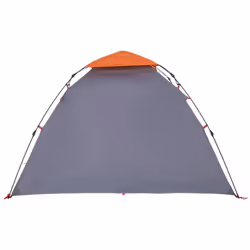 vidaXL Camping Tent Dome 3-Person Lightweight Dome Tent Green Quick Release - Grey and orange - Additional view 8
