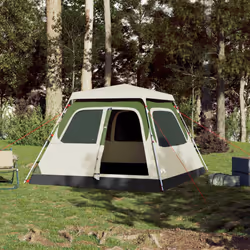 vidaXL Family Tent Dome 8-Person Lightweight Tent Camping Tent Quick Release - Green, 255 x 222 x 165 cm - Additional view 2