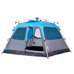 vidaXL Family Tent Dome 8-Person Lightweight Tent Camping Tent Quick Release - Blue, 255 x 222 x 165 cm - Additional view 4