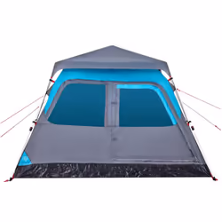 vidaXL Family Tent Dome 8-Person Lightweight Tent Camping Tent Quick Release - Blue, 255 x 222 x 165 cm - Additional view 5