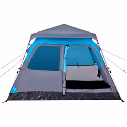 vidaXL Family Tent Dome 8-Person Lightweight Tent Camping Tent Quick Release - Blue, 255 x 222 x 165 cm - Additional view 6