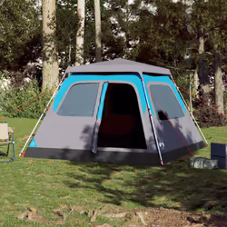 vidaXL Family Tent Dome 8-Person Lightweight Tent Camping Tent Quick Release - Blue, 310 x 285 x 200 cm - Additional view 2