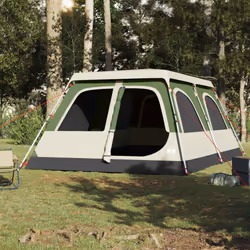 vidaXL Family Tent Dome 8-Person Lightweight Tent Camping Tent Quick Release - Green, 438 x 268 x 210 cm - Additional view 2
