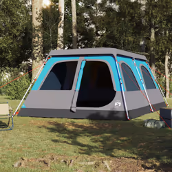 vidaXL Family Tent Dome 8-Person Lightweight Tent Camping Tent Quick Release - Blue, 438 x 268 x 210 cm - Additional view 2