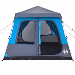 vidaXL Family Tent Dome 8-Person Lightweight Tent Camping Tent Quick Release - Blue, 438 x 268 x 210 cm - Additional view 5