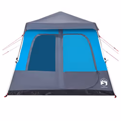 vidaXL Family Tent Dome 8-Person Lightweight Tent Camping Tent Quick Release - Blue, 438 x 268 x 210 cm - Additional view 7