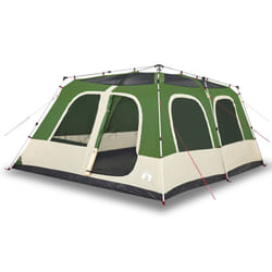 vidaXL Family Tent Dome 10-Person Lightweight Tent Camping Tent Quick Release - Green