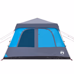 vidaXL Family Tent Dome 10-Person Lightweight Tent Camping Tent Quick Release - Blue - Additional view 4