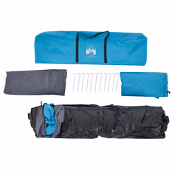 vidaXL Family Tent Dome 10-Person Lightweight Tent Camping Tent Quick Release - Blue - Additional view 9