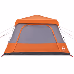 vidaXL Family Tent Dome 10-Person Lightweight Tent Camping Tent Quick Release - Grey and orange - Additional view 7