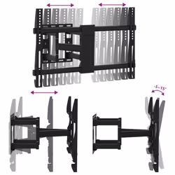vidaXL TV Wall Mount for 37-80 Inch Screen Max VESA TV Wall Bracket 40 kg - Additional view 5