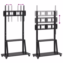 vidaXL TV Stand on Wheels 32-90 Inch Screen Max VESA TV Cabinet Monitor Stand - 100 kg - Additional view 5