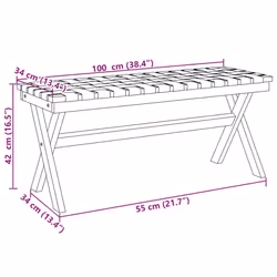 VidaXL 366515 outdoor bench Acacia wood - Additional view 7