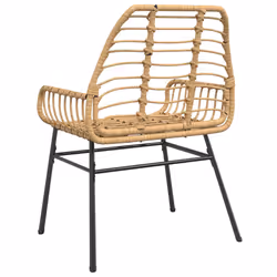 VidaXL 369092 outdoor chair Terrace Padded seat Polyrattan, Steel Brown - Additional view 7