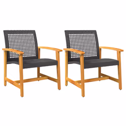 VidaXL 367595, Black, Brown, Rattan, Steel, 110 kg, Adults & Children