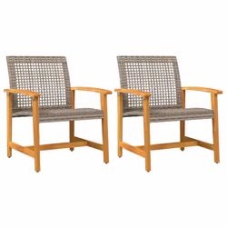 VidaXL 367596, Brown, Grey, Rattan, Steel, 110 kg, Adults & Children