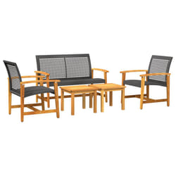 VidaXL 367604 outdoor bench Rattan, Steel