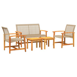 VidaXL 367606 outdoor bench Rattan, Steel