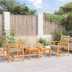 VidaXL 367606 outdoor bench Rattan, Steel - Additional view 2