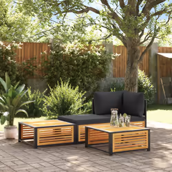 VidaXL 367644 outdoor bench Acacia wood, Steel