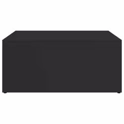 vidaXL Nesting Coffee Tables Side Table 2 pcs Black Engineered Wood and Metal - Additional view 5