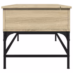 vidaXL Coffee Table End Table Sofa Table Sonoma Oak Engineered Wood and Metal - Additional view 5