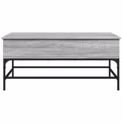 vidaXL Coffee Table End Table Sofa Table Grey Sonoma Engineered Wood and Metal - Additional view 4