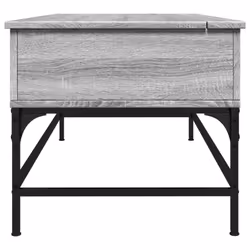 vidaXL Coffee Table End Table Sofa Table Grey Sonoma Engineered Wood and Metal - Additional view 5