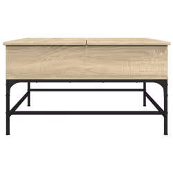 vidaXL Coffee Table End Table Sofa Table Sonoma Oak Engineered Wood and Metal - Additional view 4