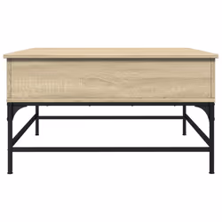 vidaXL Coffee Table End Table Sofa Table Sonoma Oak Engineered Wood and Metal - Additional view 5