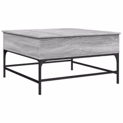vidaXL Coffee Table End Table Sofa Table Grey Sonoma Engineered Wood and Metal