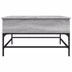 vidaXL Coffee Table End Table Sofa Table Grey Sonoma Engineered Wood and Metal - Additional view 4