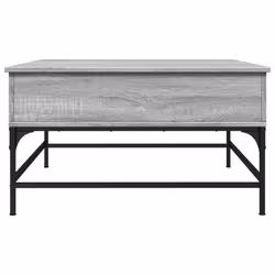 vidaXL Coffee Table End Table Sofa Table Grey Sonoma Engineered Wood and Metal - Additional view 5