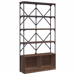VidaXL 845430, Brown, Oak, Metal, Wood, 1000 mm, 260 mm, 1800 mm