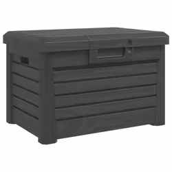 vidaXL Outdoor Cushion Box Patio Garden Storage Box Deck Box Polypropylene - anthracite