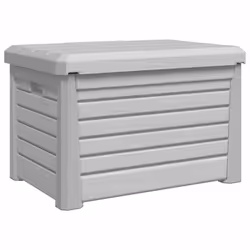 vidaXL Outdoor Cushion Box Patio Garden Storage Box Deck Box Polypropylene - grey - Additional view 6