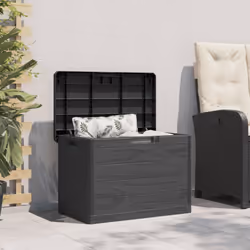 vidaXL Garden Storage Box Outdoor Cabinet Tool Chest Patio Tool Organiser - anthracite