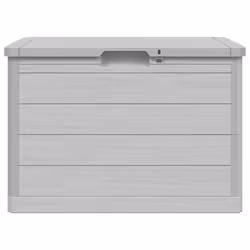 vidaXL Garden Storage Box Outdoor Cabinet Tool Chest Patio Tool Organiser - grey - Additional view 4