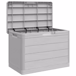 vidaXL Garden Storage Box Outdoor Cabinet Tool Chest Patio Tool Organiser - grey - Additional view 7