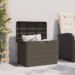 vidaXL Garden Storage Box Outdoor Cabinet Tool Chest Patio Tool Organiser - brown - Additional view 2