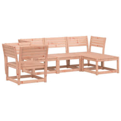 vidaXL Garden Lounge Set 5 Piece Outdoor Lounge Set Chair Solid Wood Douglas