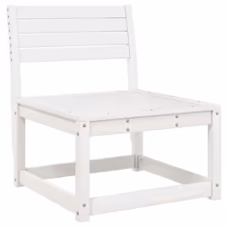 vidaXL Garden Sofa Set 6 Piece Outdoor Sofa Corner Sofa White Solid Wood Pine - Additional view 2