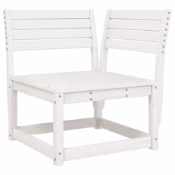 vidaXL Garden Sofa Set 6 Piece Outdoor Sofa Corner Sofa White Solid Wood Pine - Additional view 4