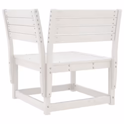 vidaXL Garden Sofa Set 6 Piece Outdoor Sofa Corner Sofa White Solid Wood Pine - Additional view 5