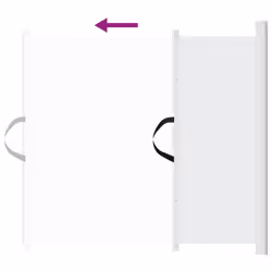 vidaXL Retractable Pet Gate Dog Safety Gate Roller Blind Safety Barrier White - Additional view 4