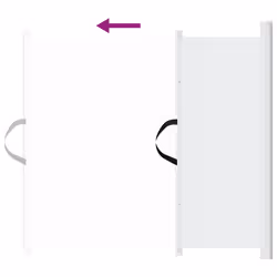 vidaXL Retractable Pet Gate Safety Baby Dog Gate Stair Gate Dog Barrier Fence - white, 102,5 x 125 cm - Additional view 4