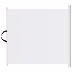 vidaXL Retractable Pet Gate Safety Baby Dog Gate Stair Gate Dog Barrier Fence - white, 117,5 x 125 cm