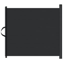 vidaXL Retractable Pet Gate Dog Safety Gate Roller Blind Safety Barrier Black