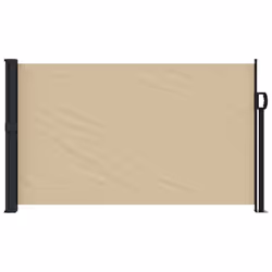 vidaXL Retractable Side Awning Outdoor Privacy Screen Balcony Sunshade Shelter - beige, 120 x 300 cm - Additional view 2