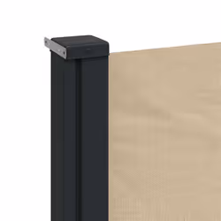 vidaXL Retractable Side Awning Outdoor Privacy Screen Balcony Sunshade Shelter - beige, 120 x 300 cm - Additional view 6